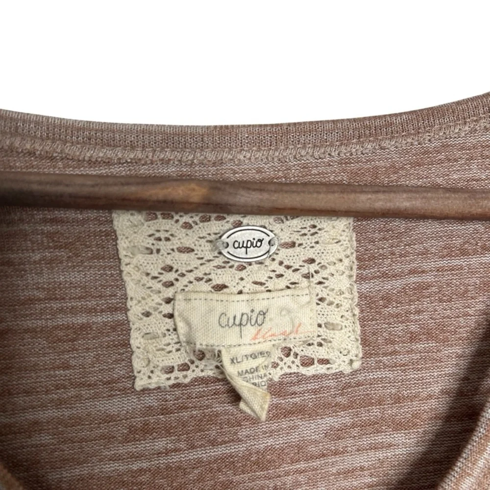 CUPIO Bloomingdale’s Heathered High Low Tunic Blouse Women’s Size XL
